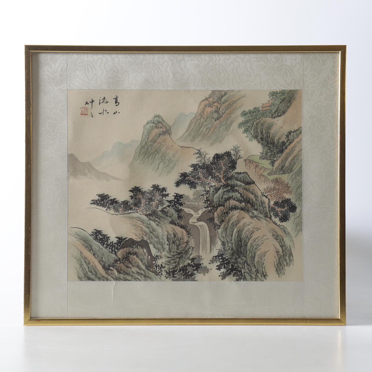 OIDENTIFIERAD KONSTNÄR. Watercolor, landscape scene, China.