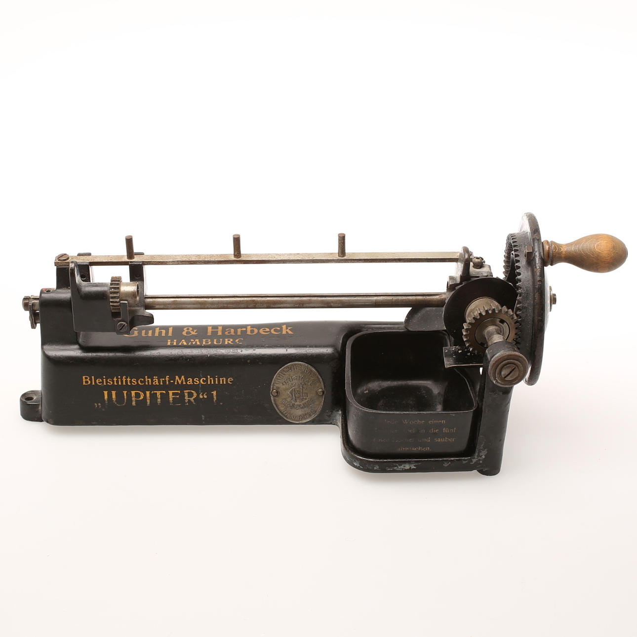 PENNVÄSSARE, Guhl & Harbeck Hamburg, "Jupiter 1", svartlackerad.