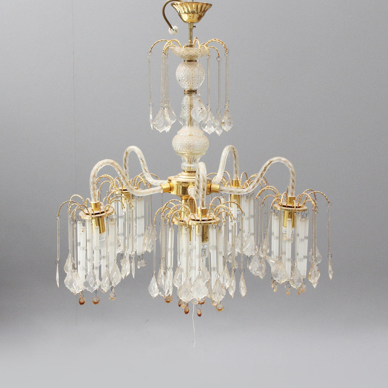 A plastic chandelier, 20th century.