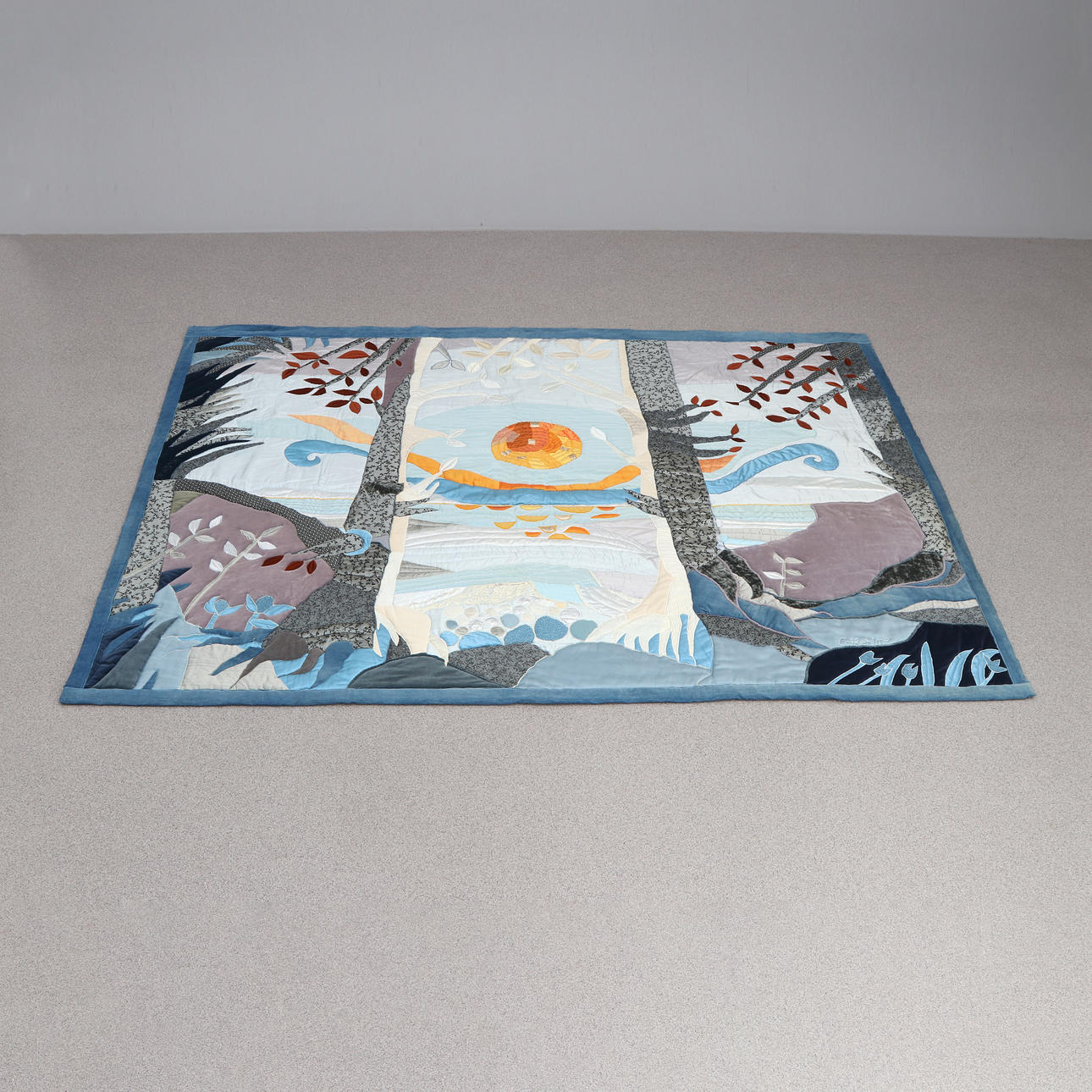 CATHERINE SNÖBOHM. WALL TEXTILE. Landscape. Signed.