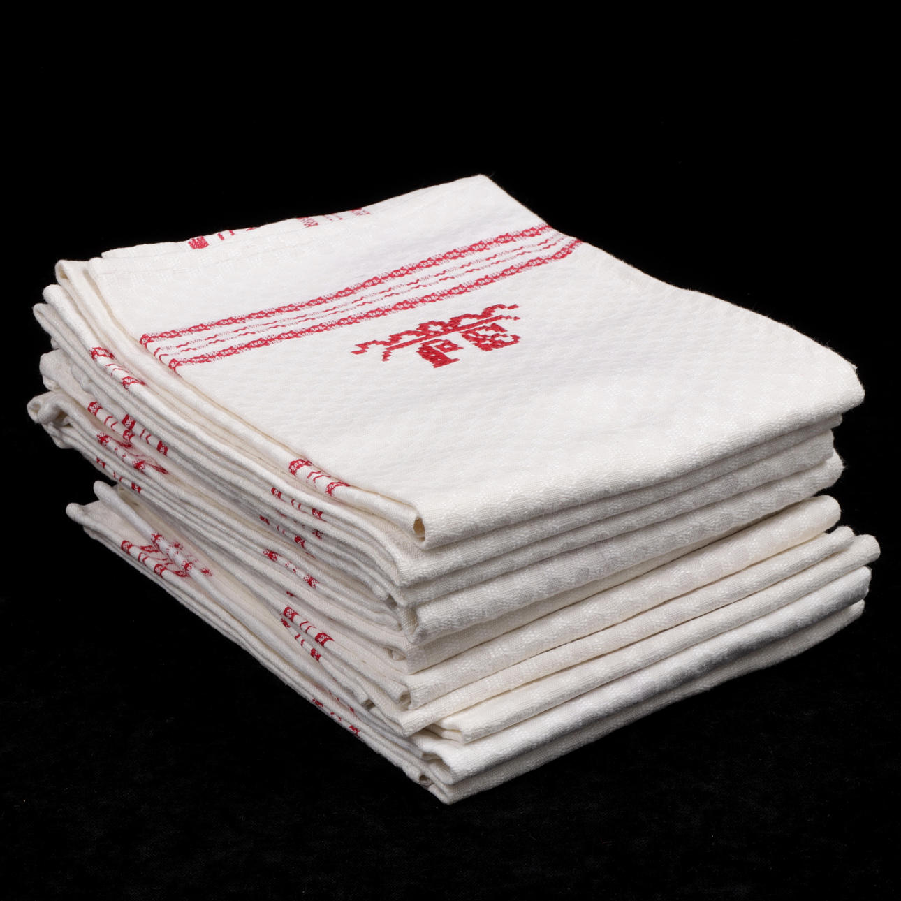TOWELS, 12 pcs, linen.