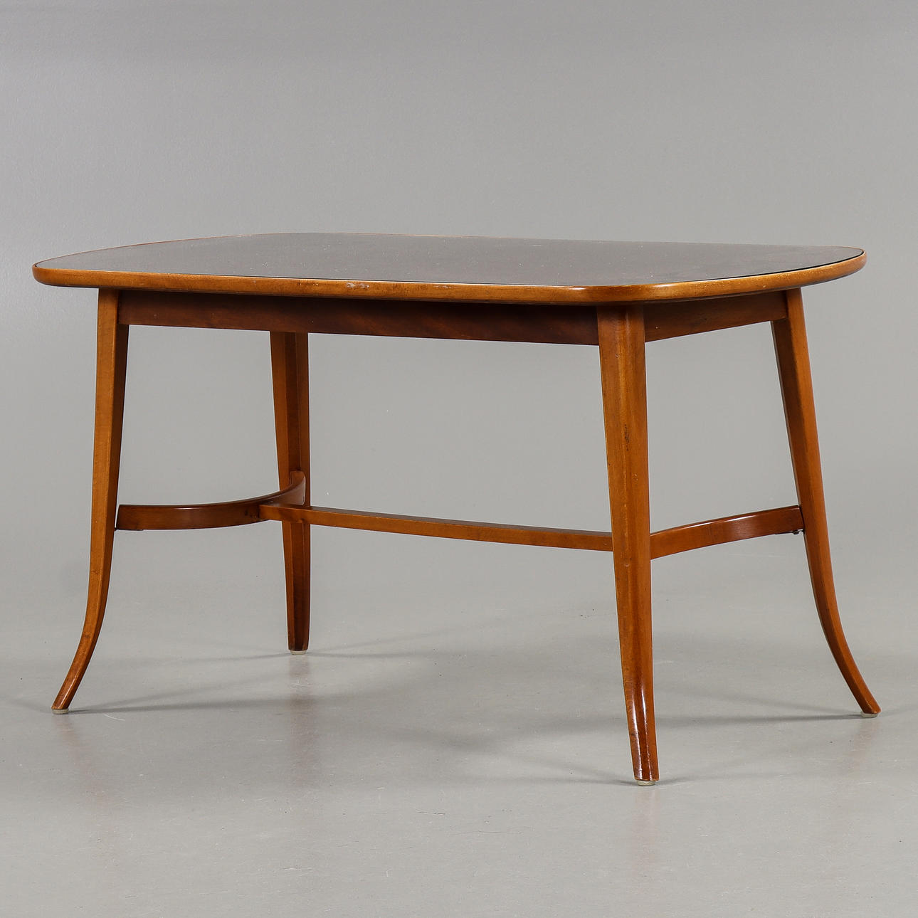 A mid 20th century mahogany coffee table.