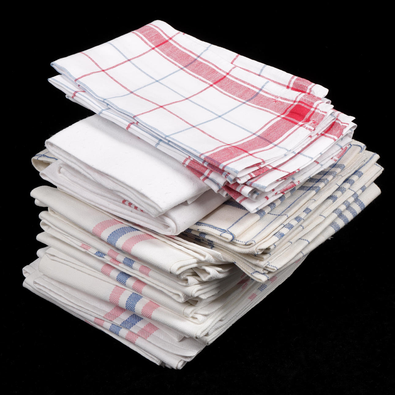 TOWELS, 25 pcs, linen and cotton.