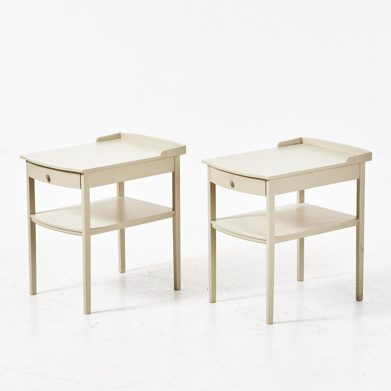 CARL MALMSTEN. bedside table, a pair, model “Birgitta”, Åfors Möbelfabriks AB.