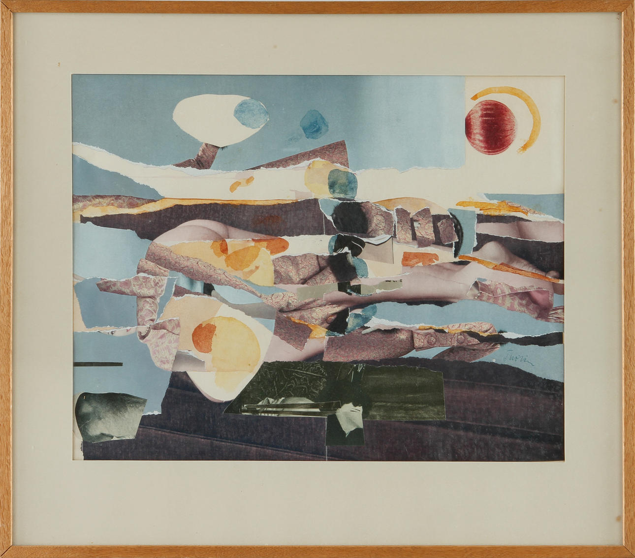 GUNNAR THORÉN. Blandteknik, signerad.