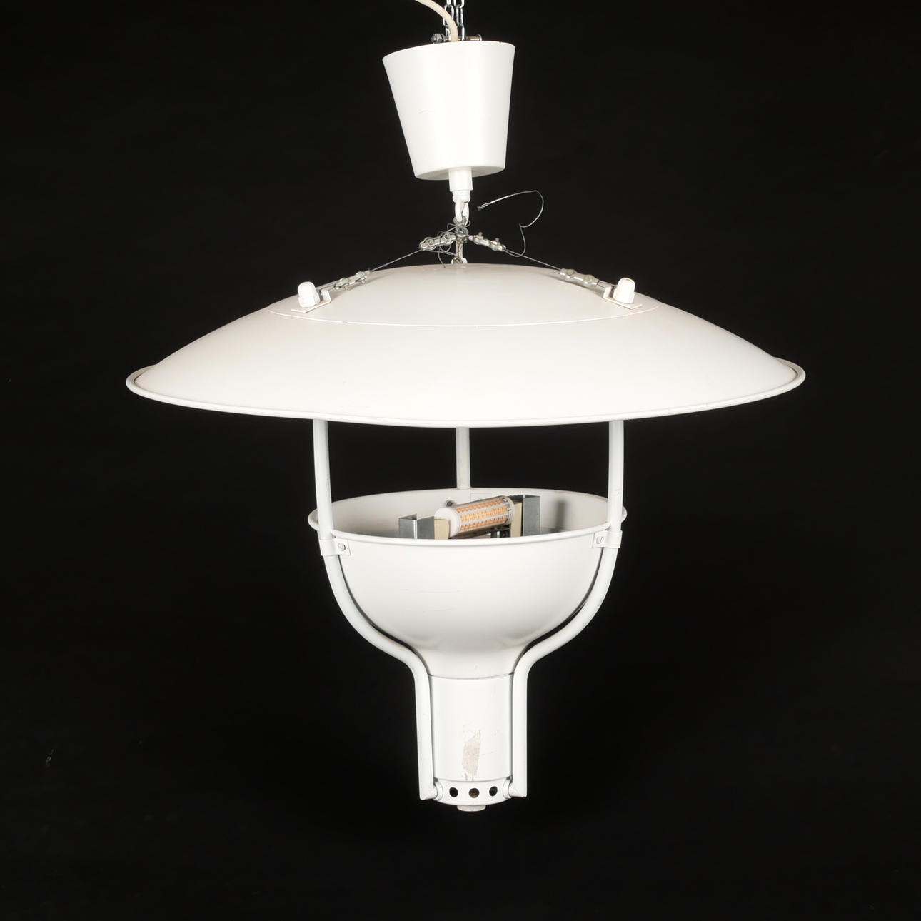 SVEN  MARKELIUS. Ceiling lamp, white lacquered sheet.