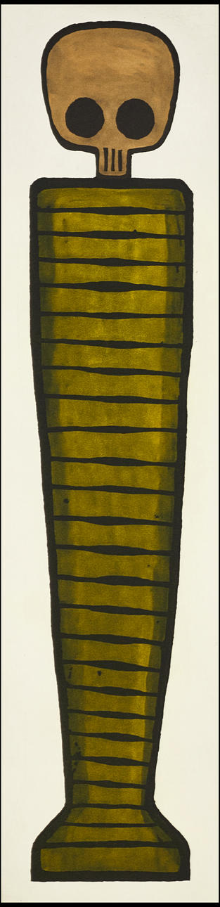 JAN HÅFSTRÖM (1937). “The Mummy”, signed, dated 2020, numbered 10/50, color etching.