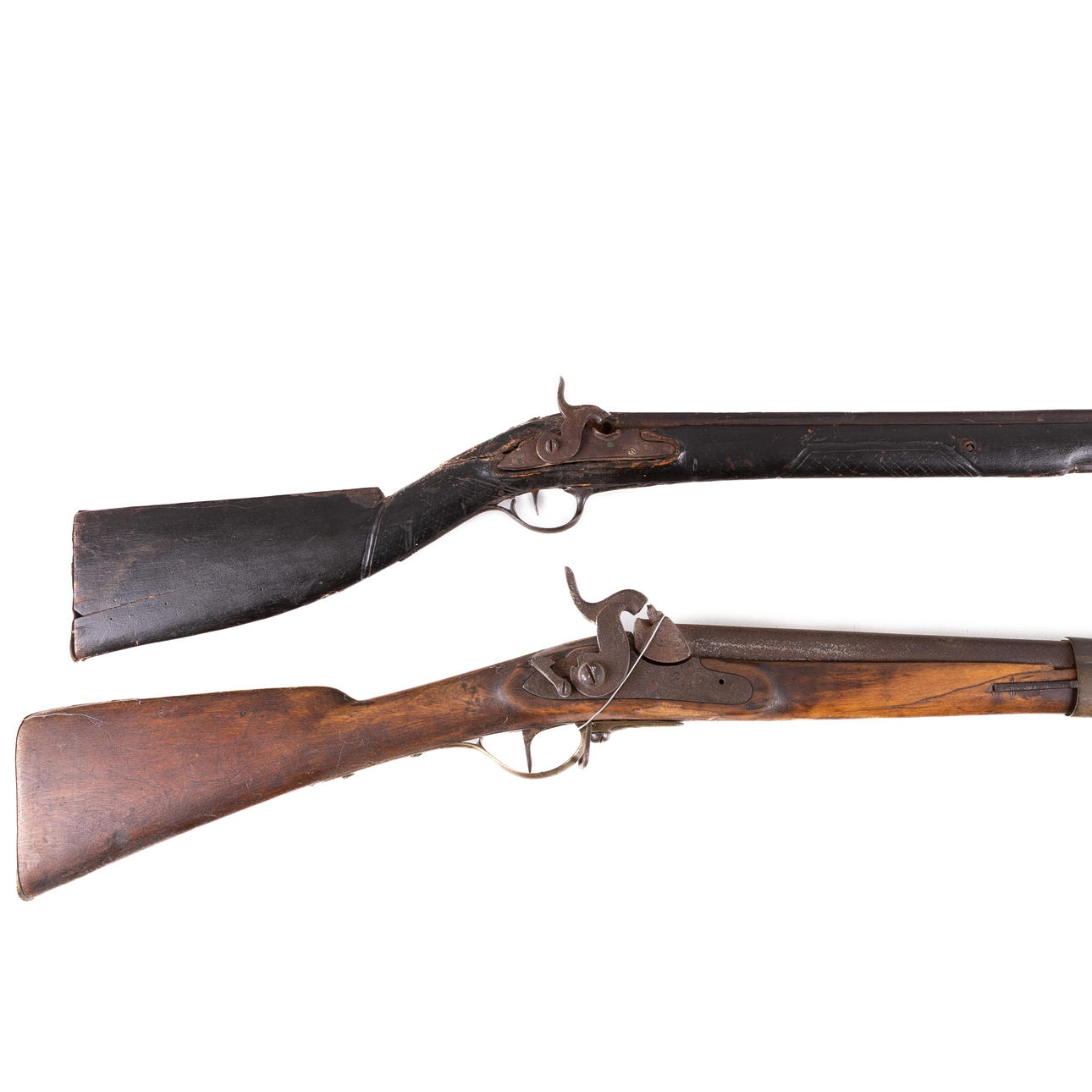 Two Swedish muzzle loaders, 19th century.