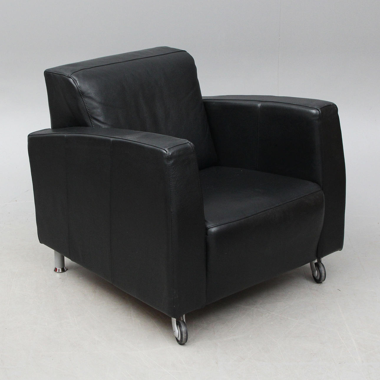 ARMCHAIR, leather.