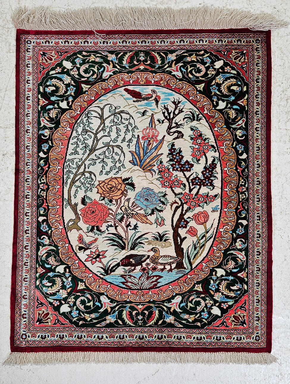 MATTA, figural, silke, Qum, ca. 75x58 cm.
