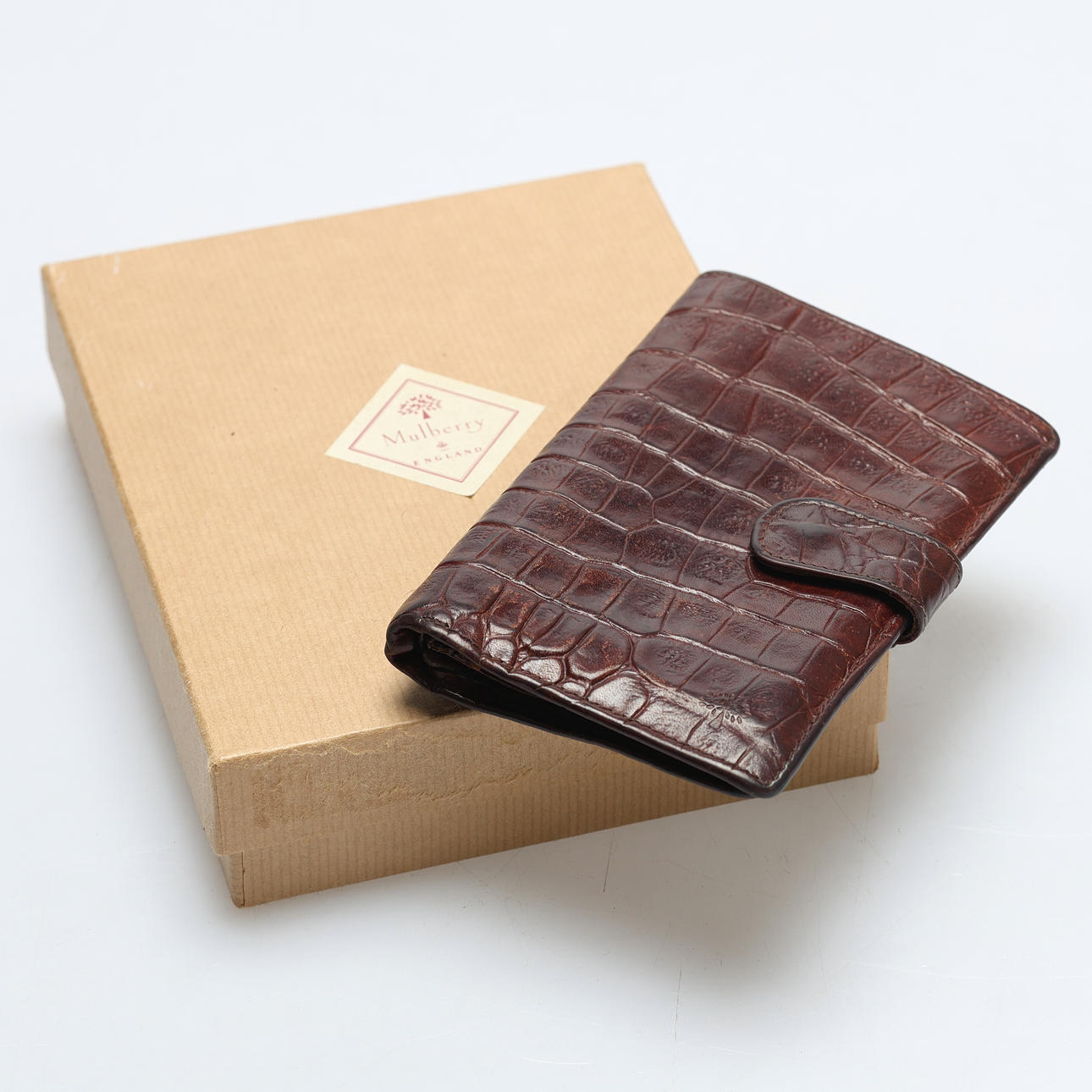 MULBERRY. Wallet, leather, England.