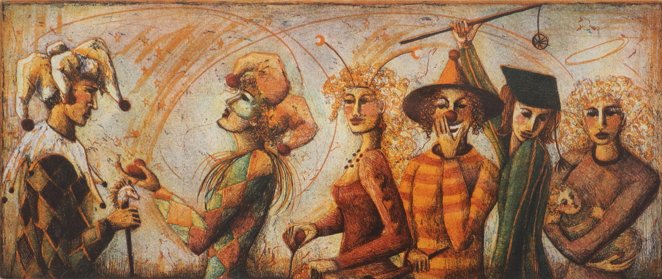 IRENE JARZ. “As you please”, etching, signed, numbered 35/175.