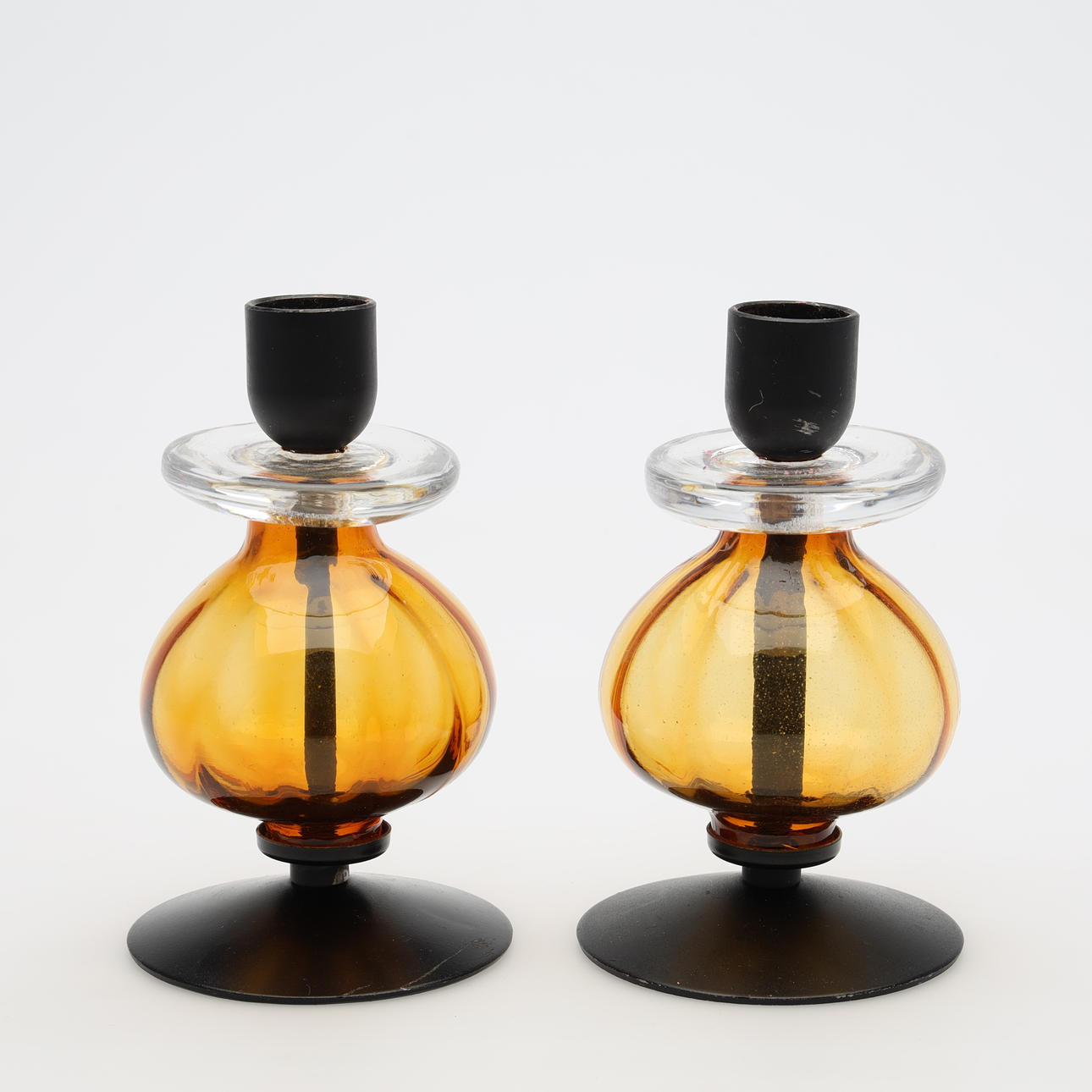 ERIK HÖGLUND. CANDLESTICKS 1 pair.