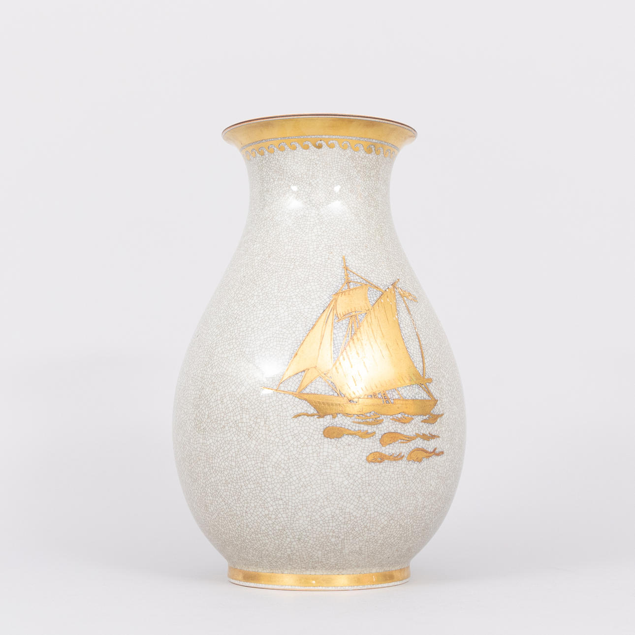 Vase, stoneware, Krakelé, Royal Copenhagen.