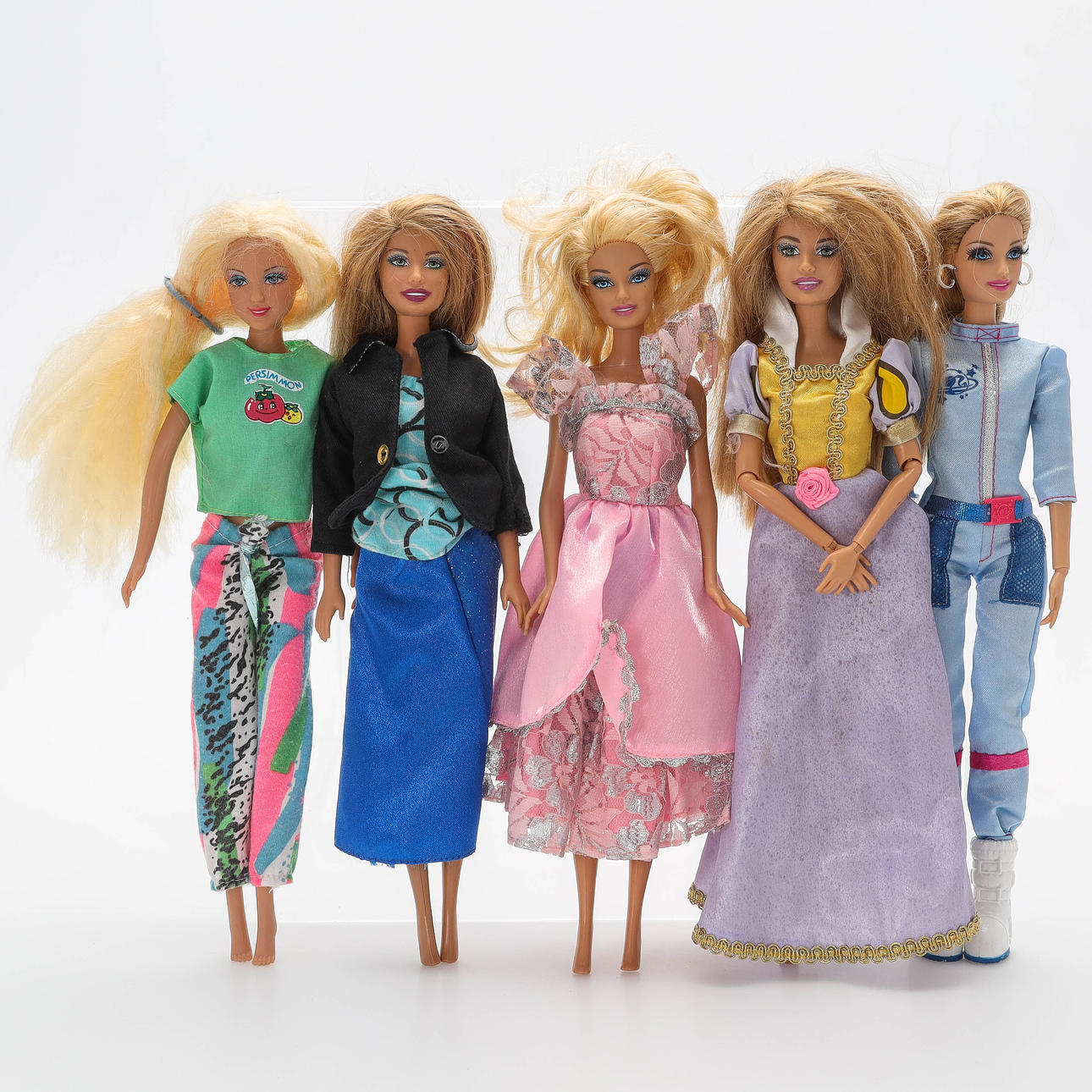 BARBIE, 5 st, främst Mattel, 1990/2000-tal.