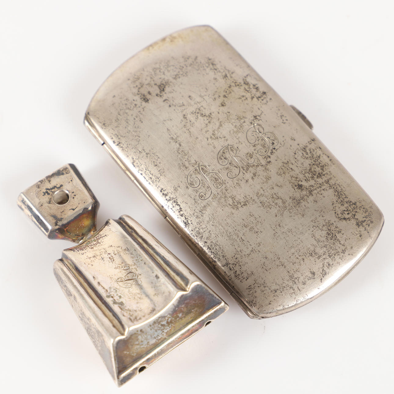 CASE AND RATTLE, silver.