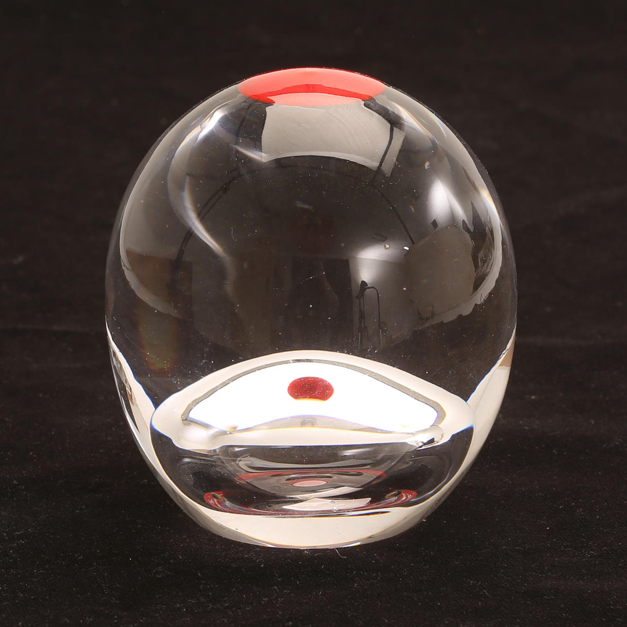 SCULPTURE, glass, attributed to Göran Wärff.