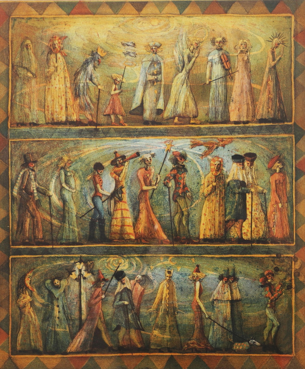 IRENE JARZ. “Towards the same goal”, etching, signed, numbered 10/175.