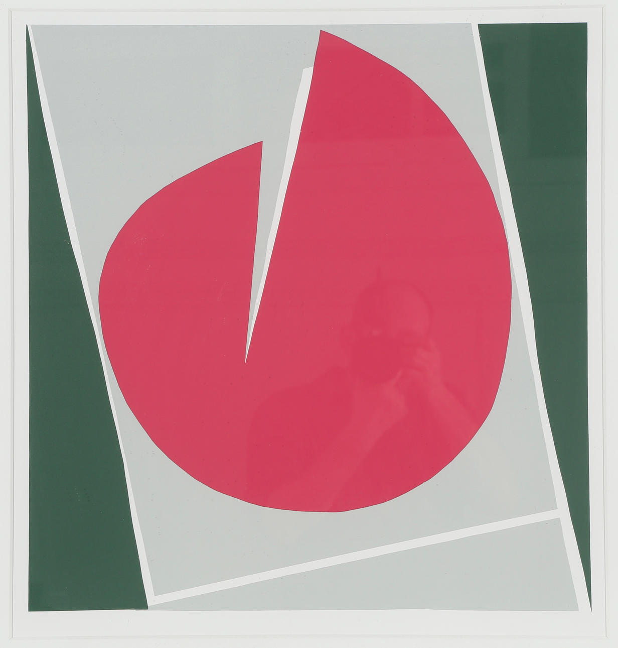 RICHARD MORTENSEN. Concrete composition, silkscreen.