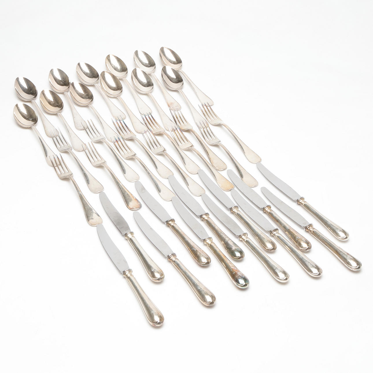 BESTICKUPPSÄTTNING, silver, 36 delar, 1900-tal.