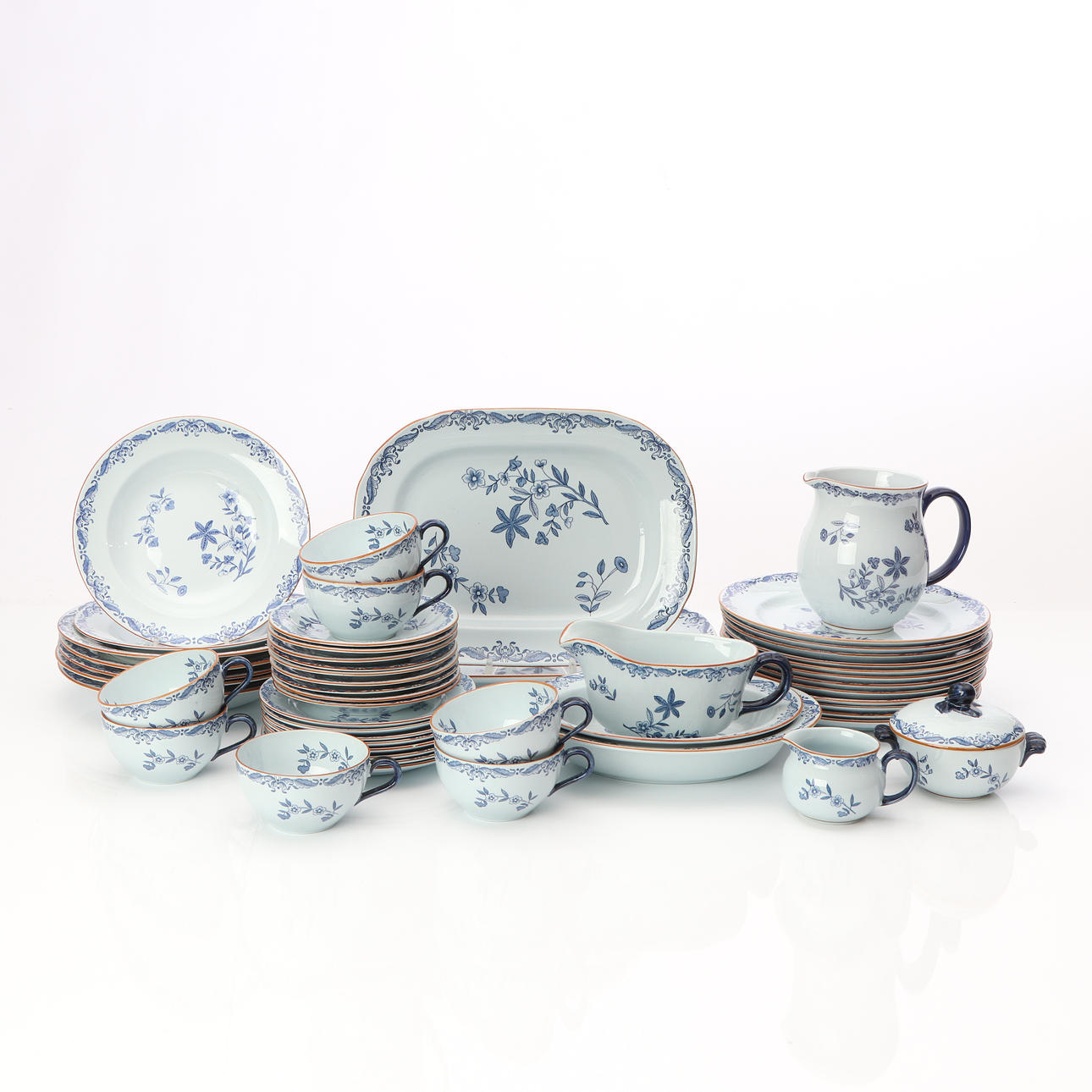 OSTINDIA, SERVIDELAR, 42 ST. Flintgods. Rörstrand.