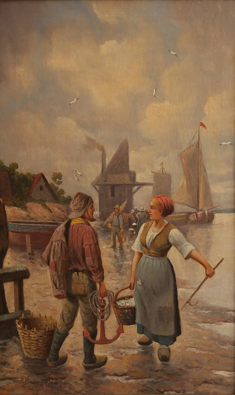 ADOLF BAUMGARTNER. Oil on canvas, signed.