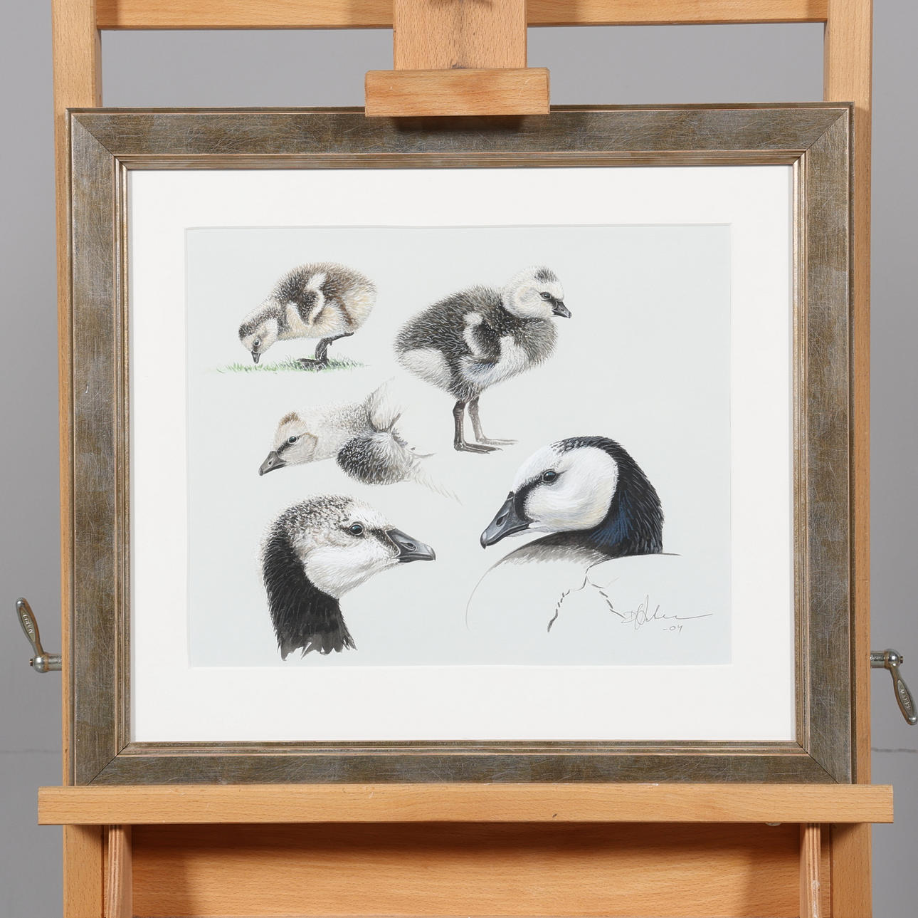 DAG PETERSON. WATERCOLOUR, birds, signed and dated -04.