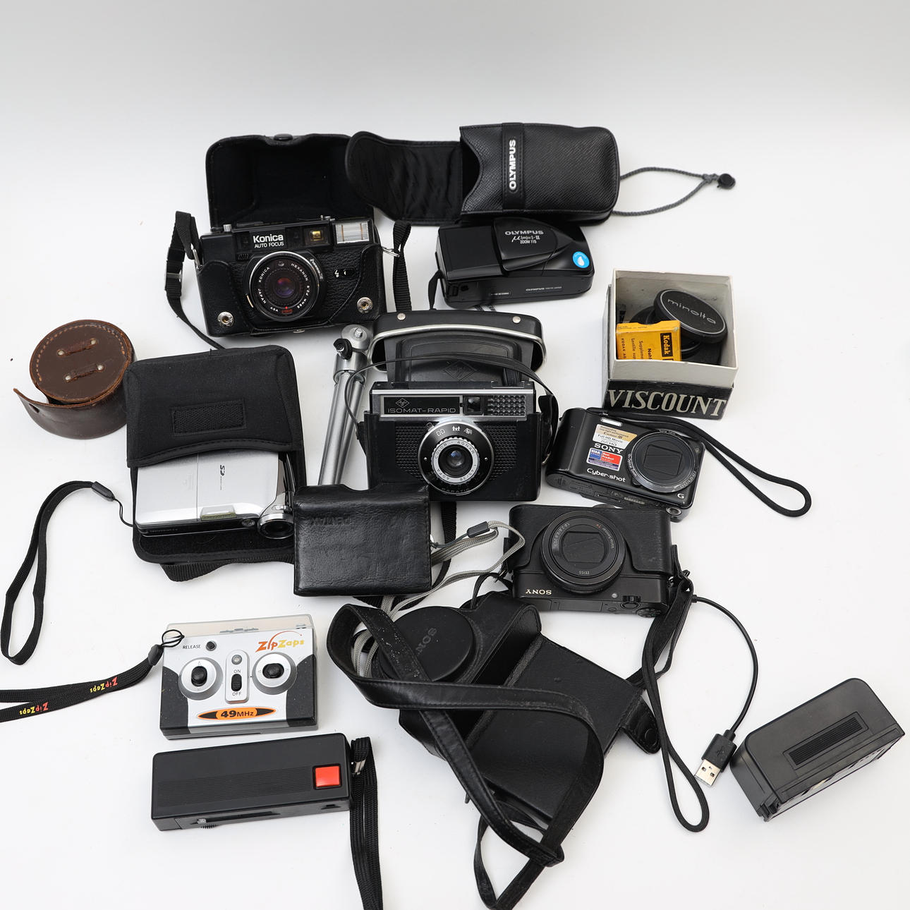 PARTY CAMERAS, including Konica.