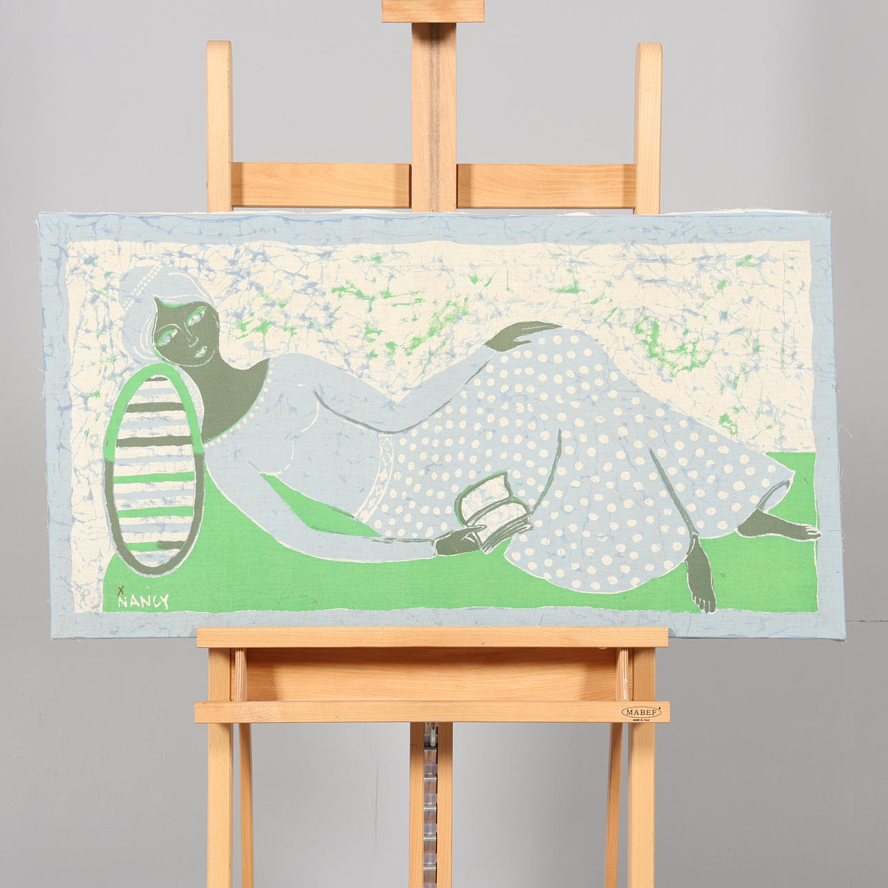 NANCY PEDERSEN. BATIK PRINT, signed Nancy.