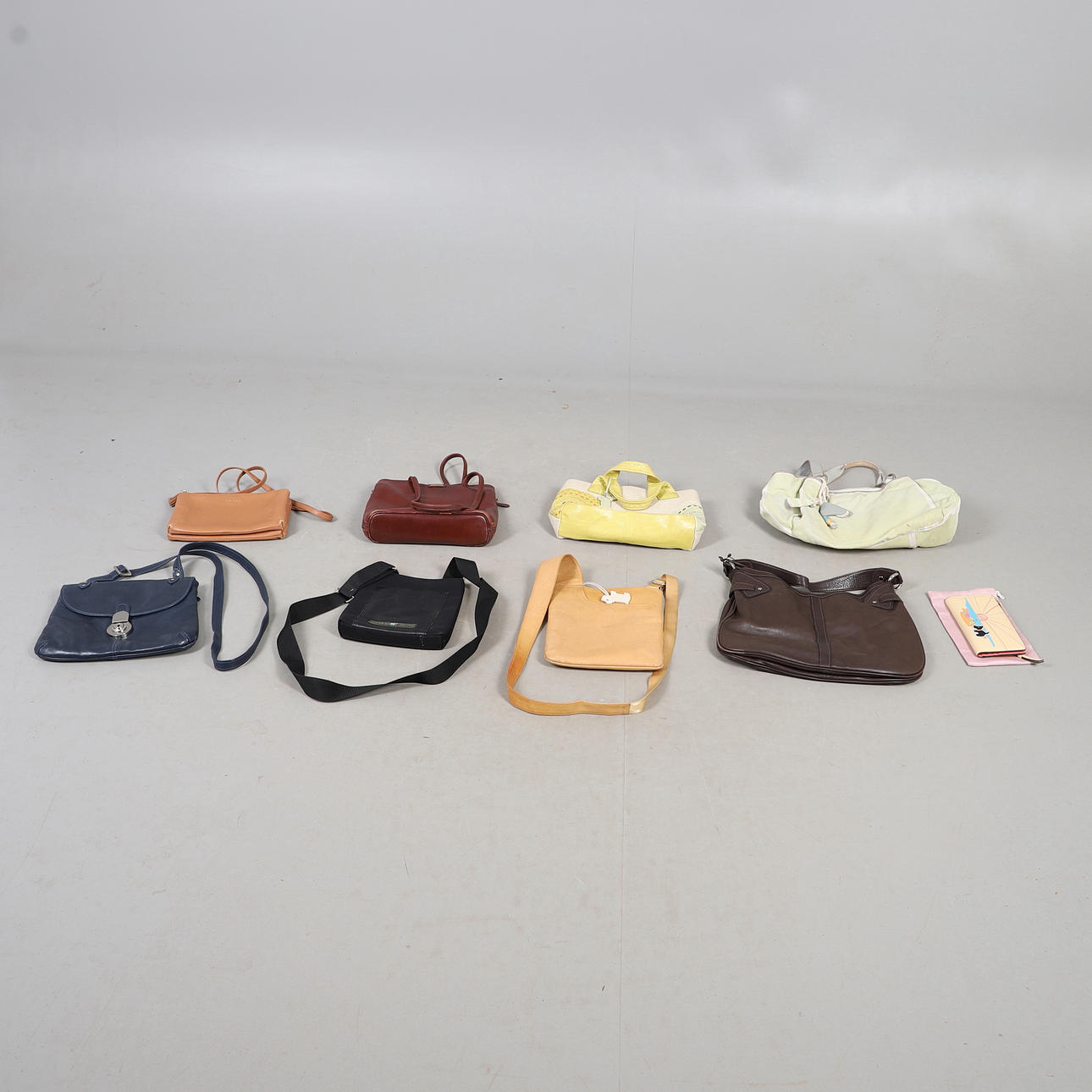 EIGHT DESIGNER HANDBAGS, INCLUDING RADLEY.