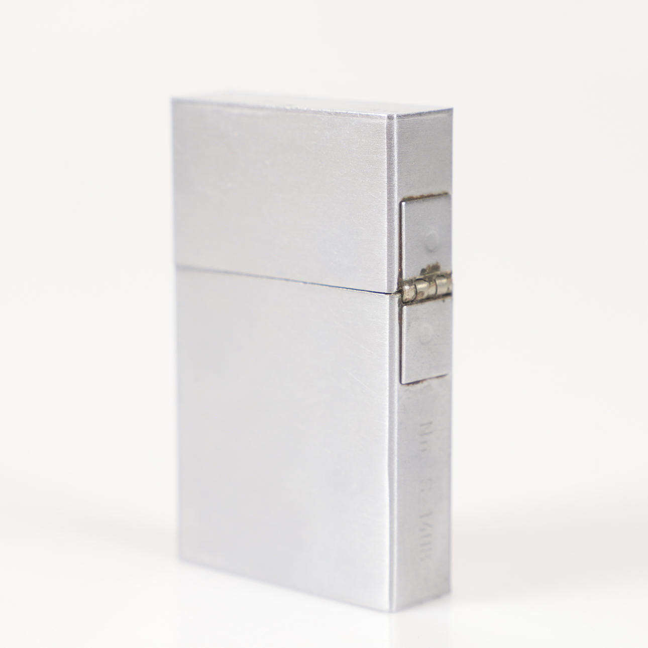 LIGHTER, white metal, Zippo, USA.