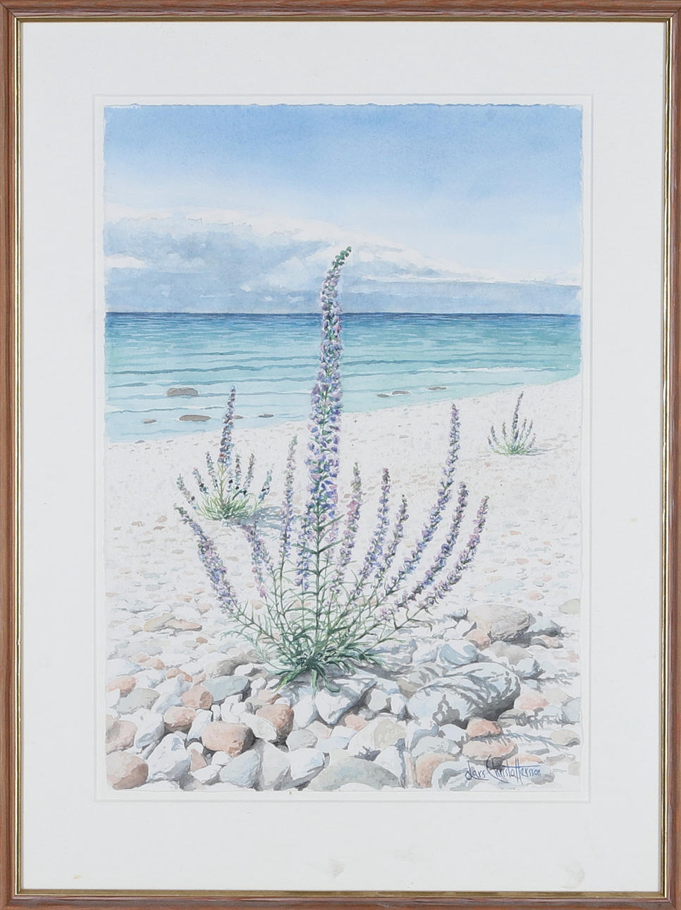 LARS CHRISTOFFERSSON. watercolor, signed.