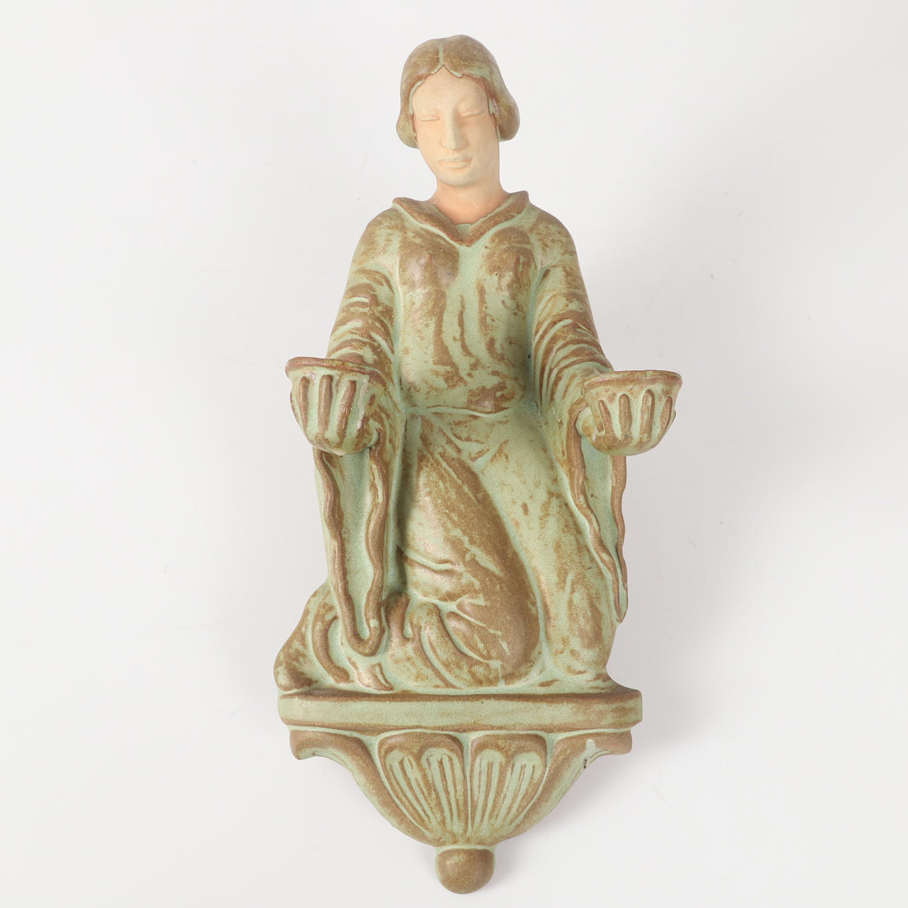 Wall candlestick, glazed ceramic, Andersson & Johansson, Höganäs.