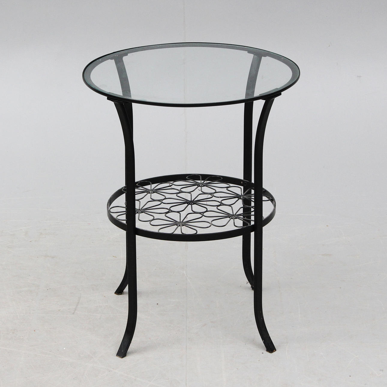 COFFEE TABLE, glass/metal, modern.