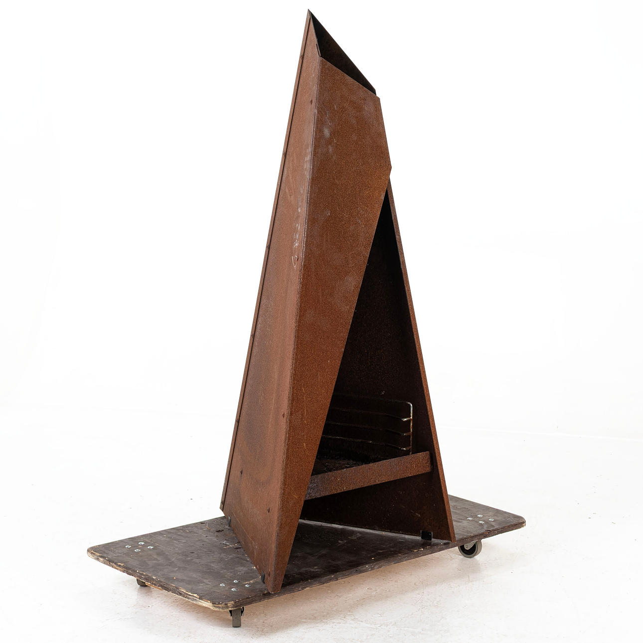 KAMIN, för utomhusbruk, cortenstål, "Tipi".