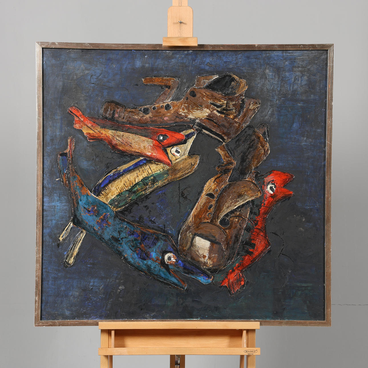 OIDENTIFIERAD KONSTNÄR. OIL ON CANVAS, signed Kågeri.