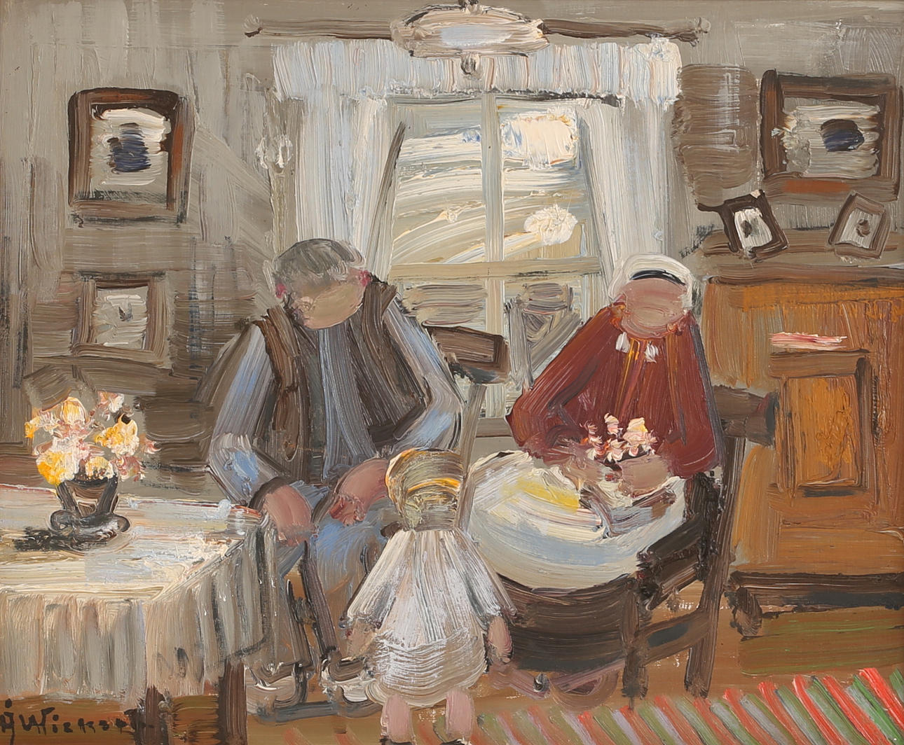 ÅKE WICKSTRÖM. Oil on canvas, signed.