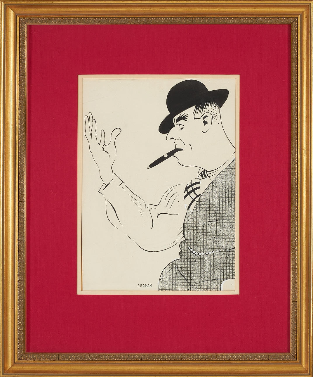 EINAR NERMAN. “The Great Builder”, ink and white cover, signed Nerman.