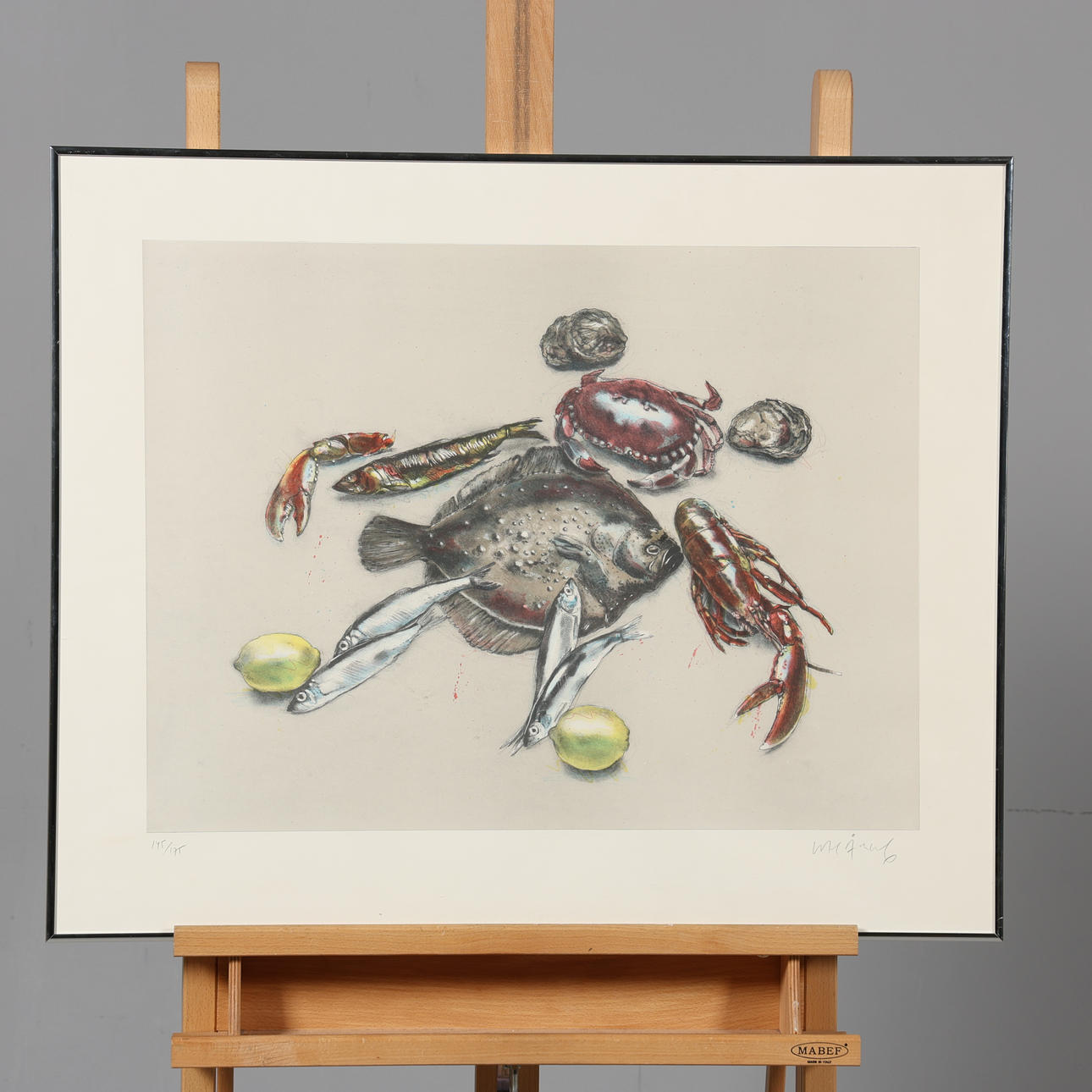 LASSE ÅBERG. LITHOGRAPH, signed, numbered 145/175.