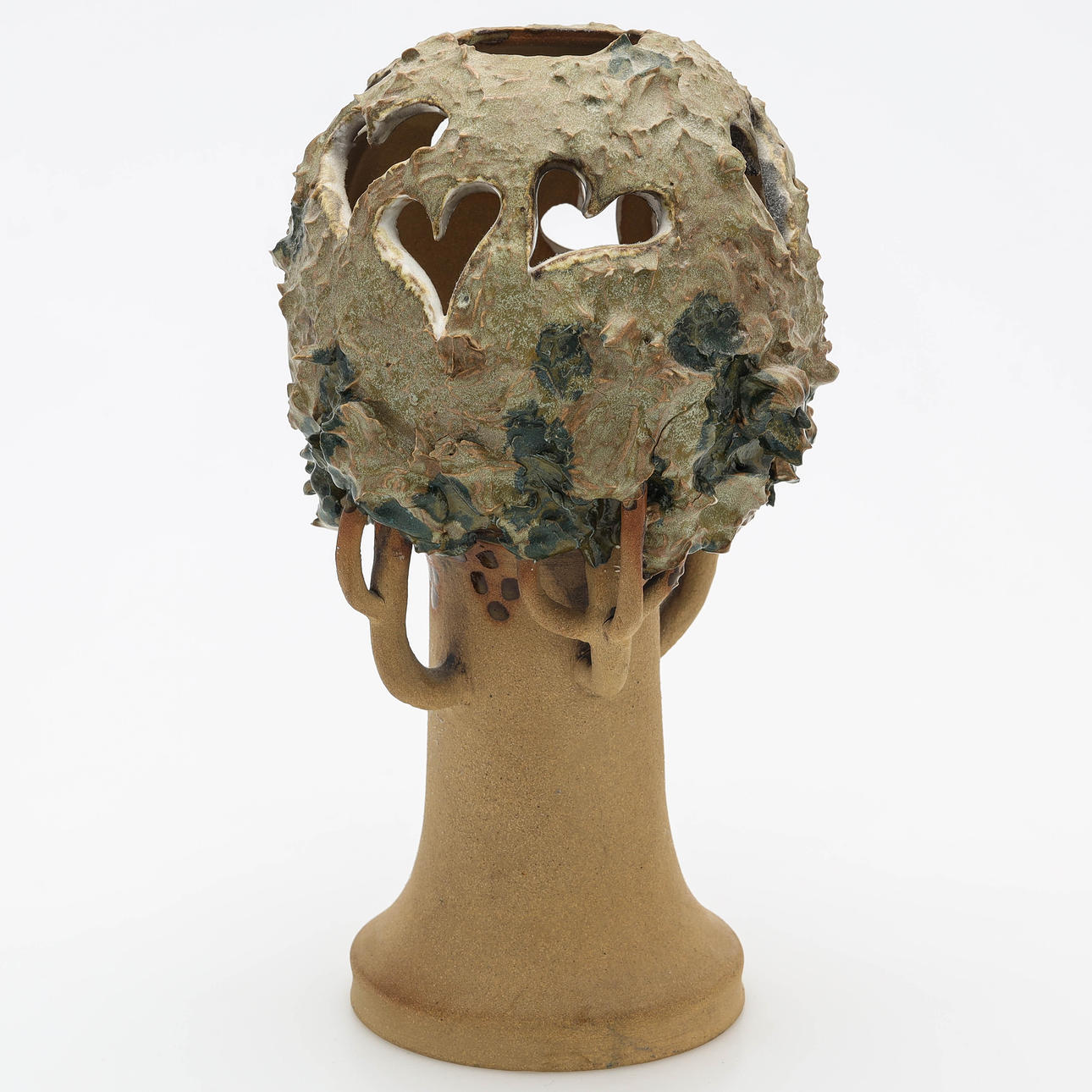 NINNIE FORSGREN. A ceramic candle lantern, signed, dated 1983.