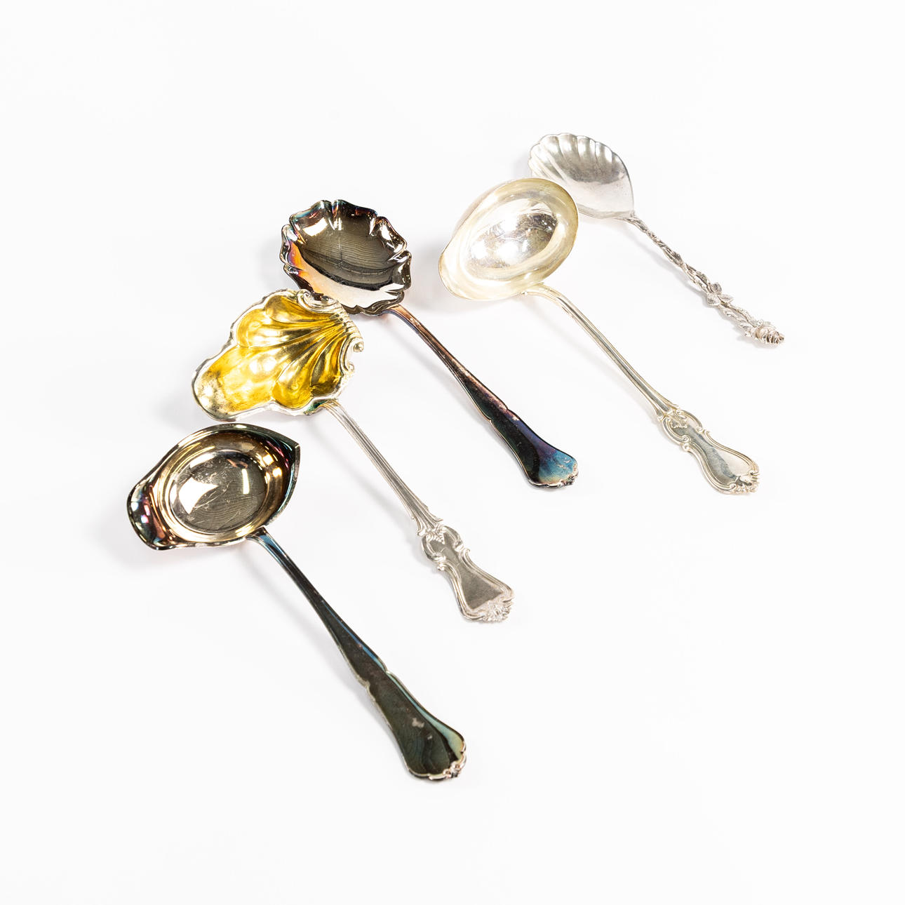 SERVING CUTLERY. 5 pieces, silver.