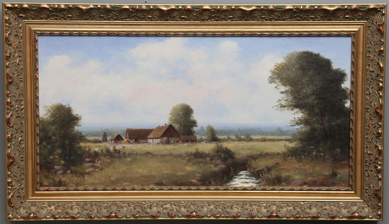 BROR "GORTHE" PERSSON. Olja på duk, signerad.