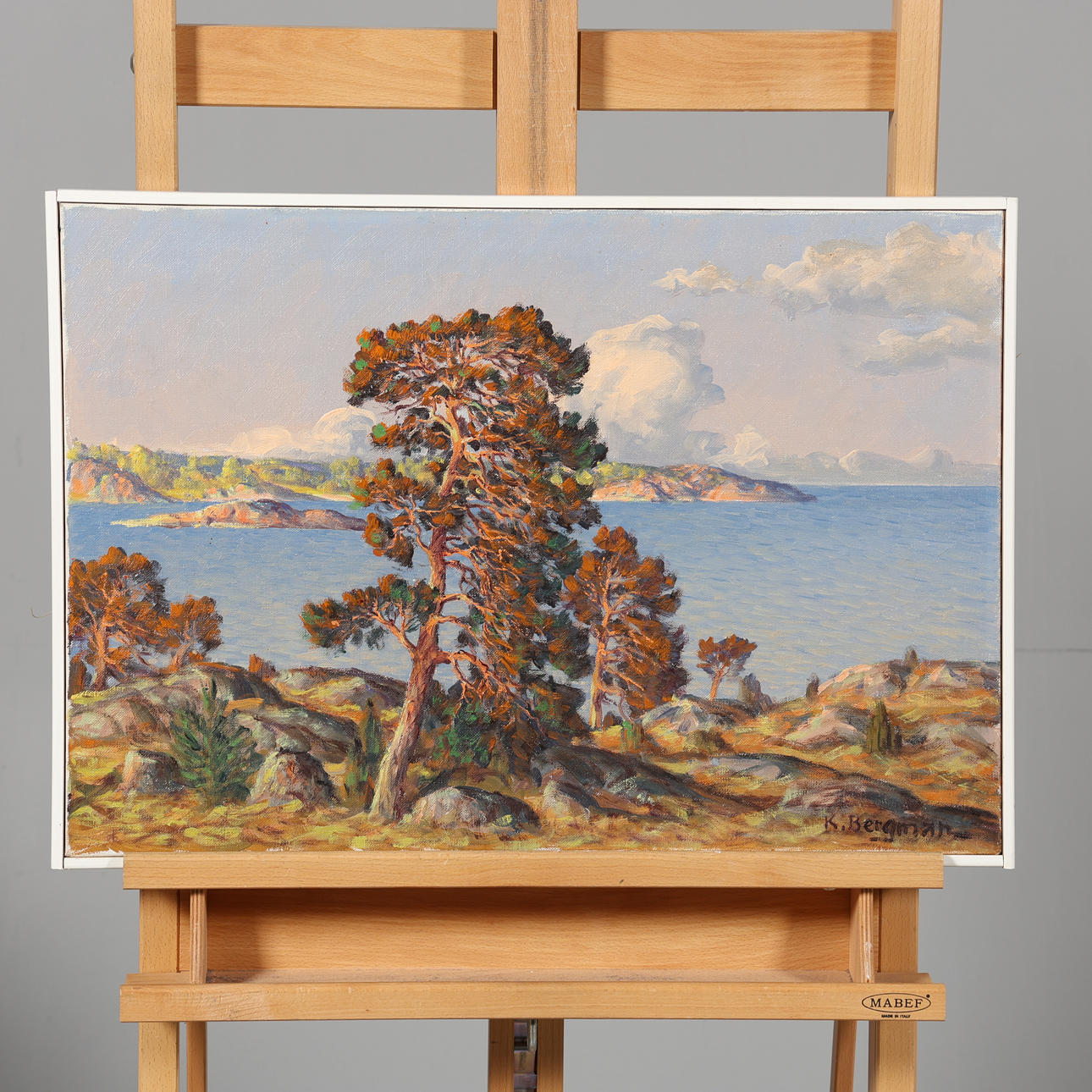 KARL BERGMAN. OIL ON CANVAS, signed.