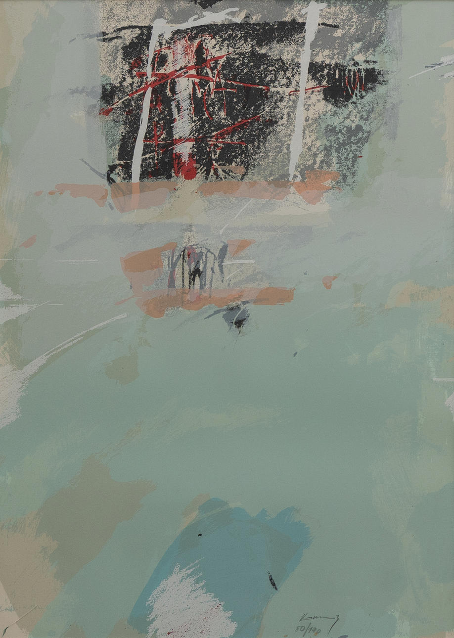 VLADIMIR KAMENDY. Composition, lithograph no 50/190, signed.