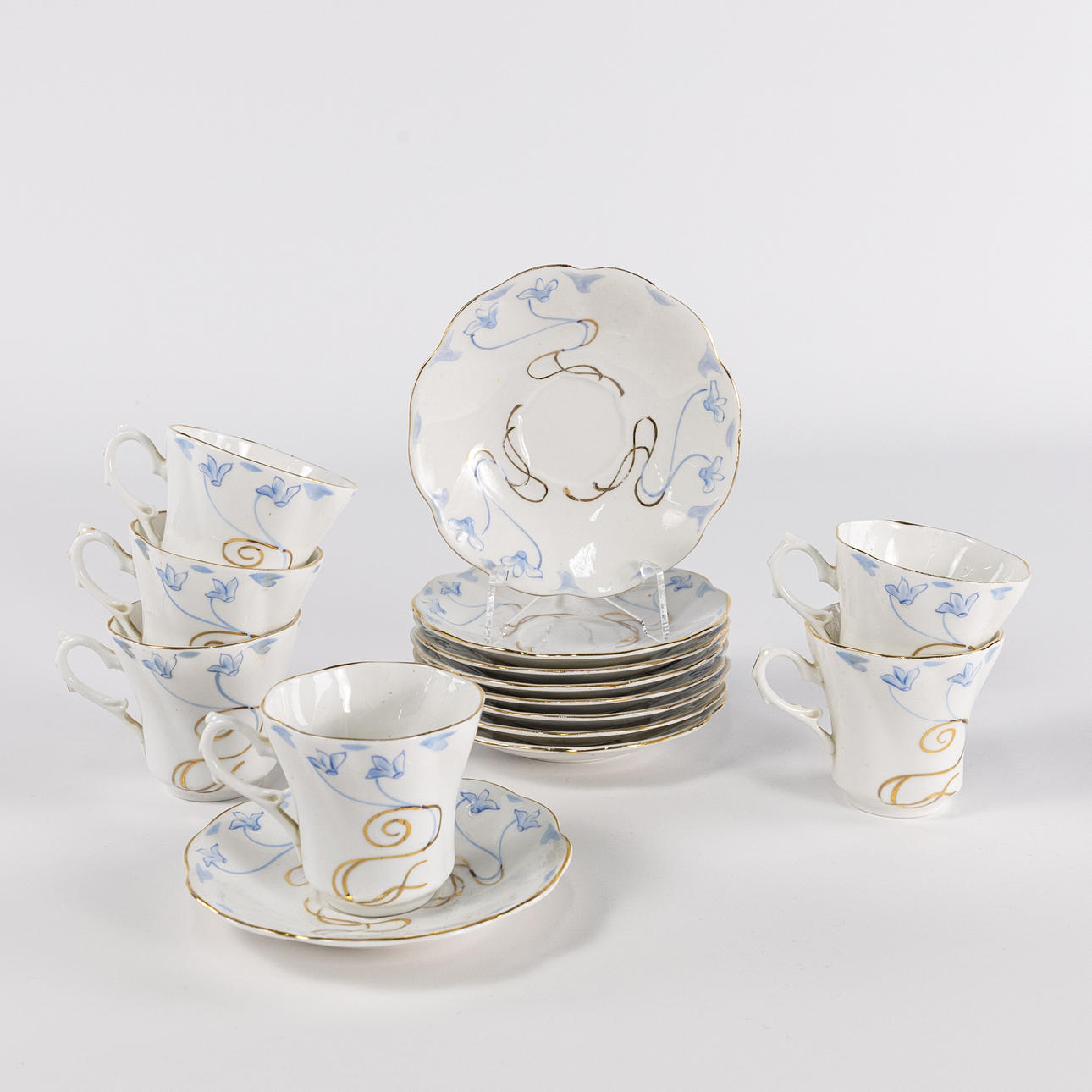 KAFFESERVIS, 15 delar, jugend, Rörstrand.