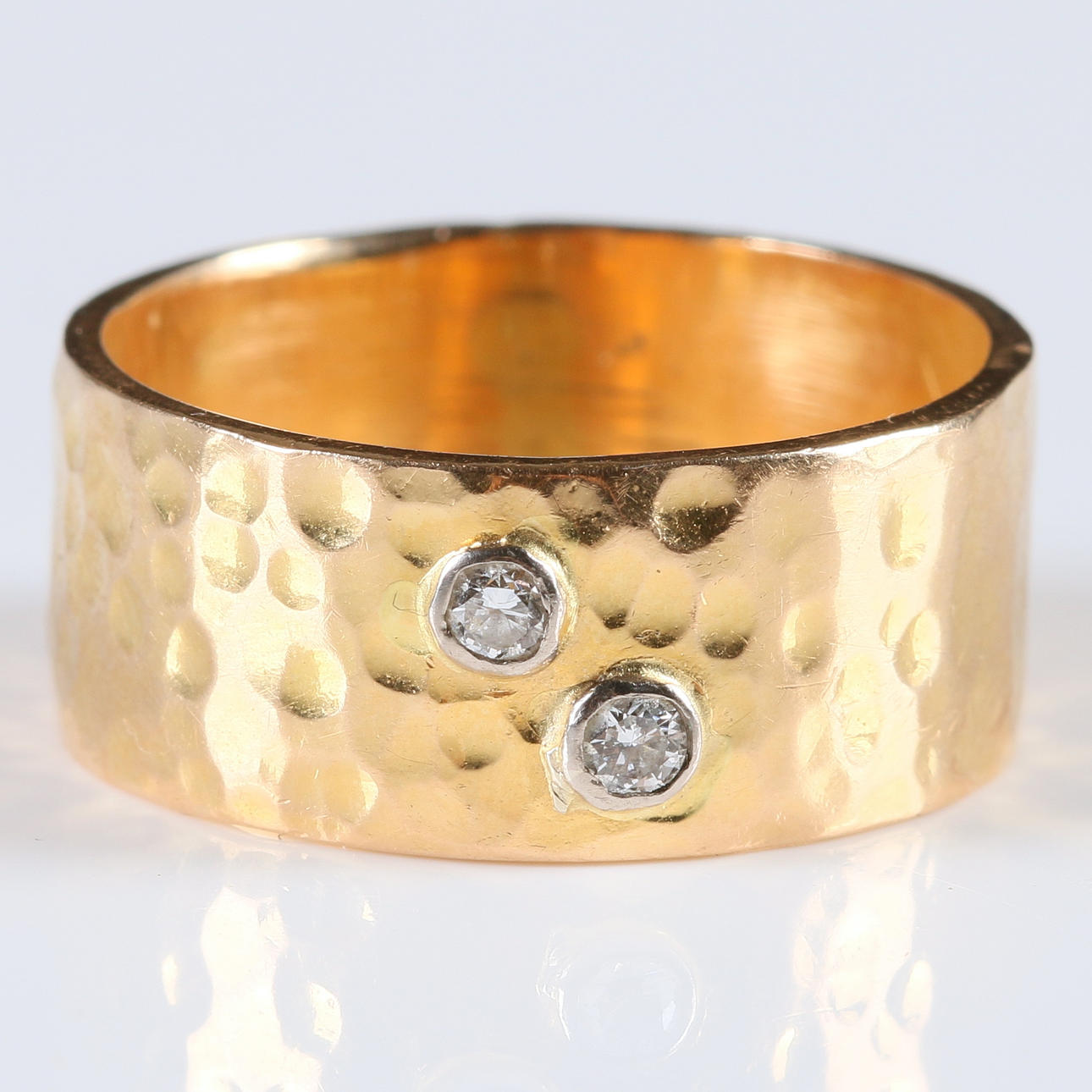 RING, med briljanter, 18k, Evas Guldsmedja E Ölander-Malm, Kolbäck, 2008.