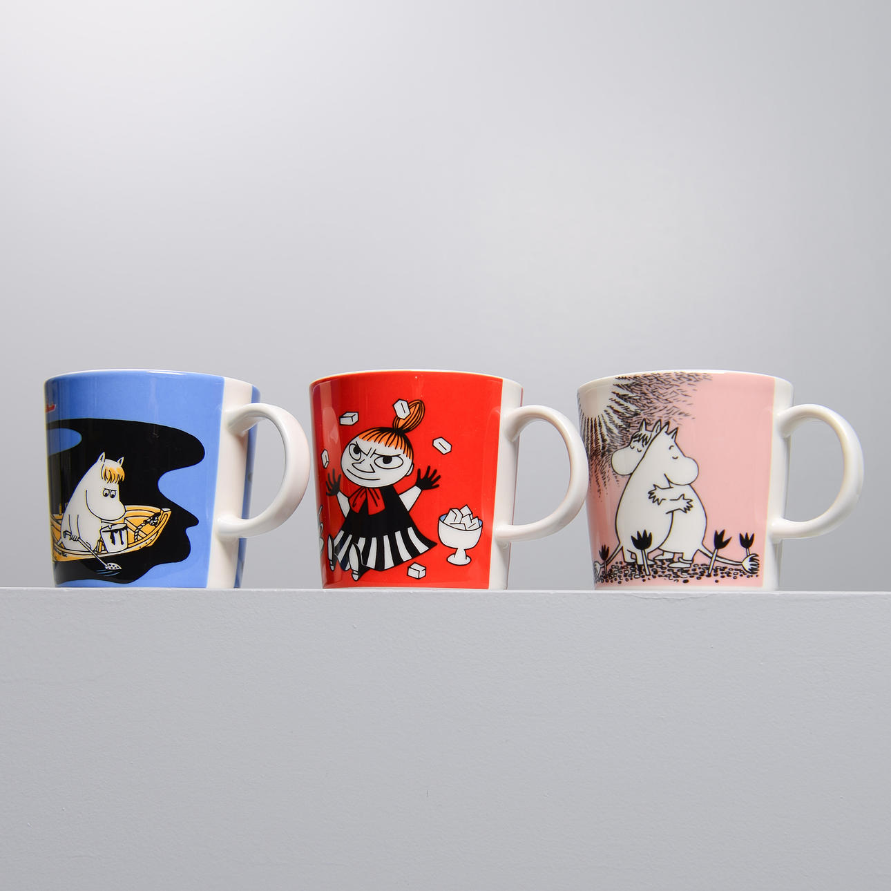 Moomin Mugs, 3 pcs Arabia, 2010s.