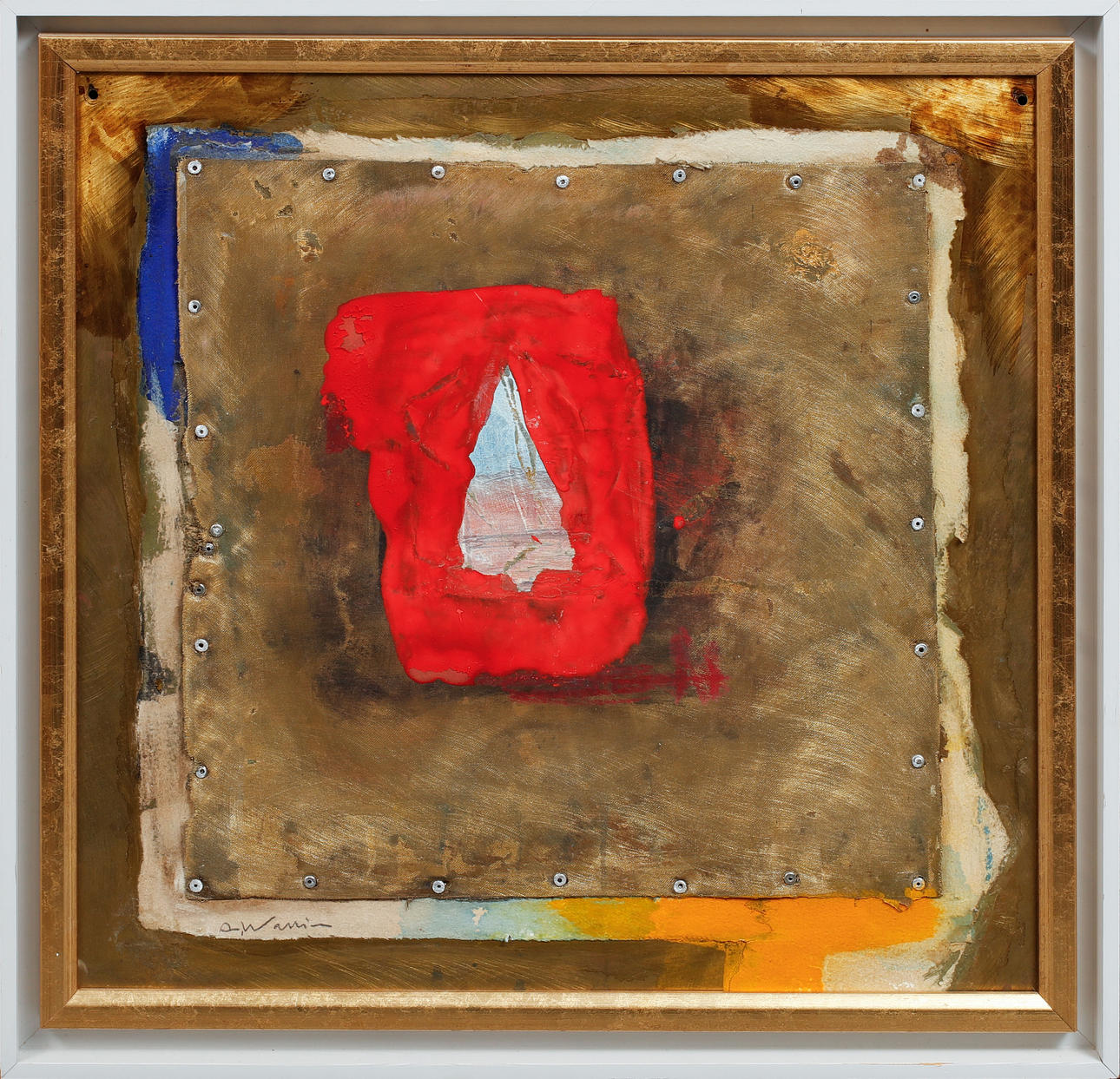 ANDERS WALLIN. Composition. Mixed media, signed.