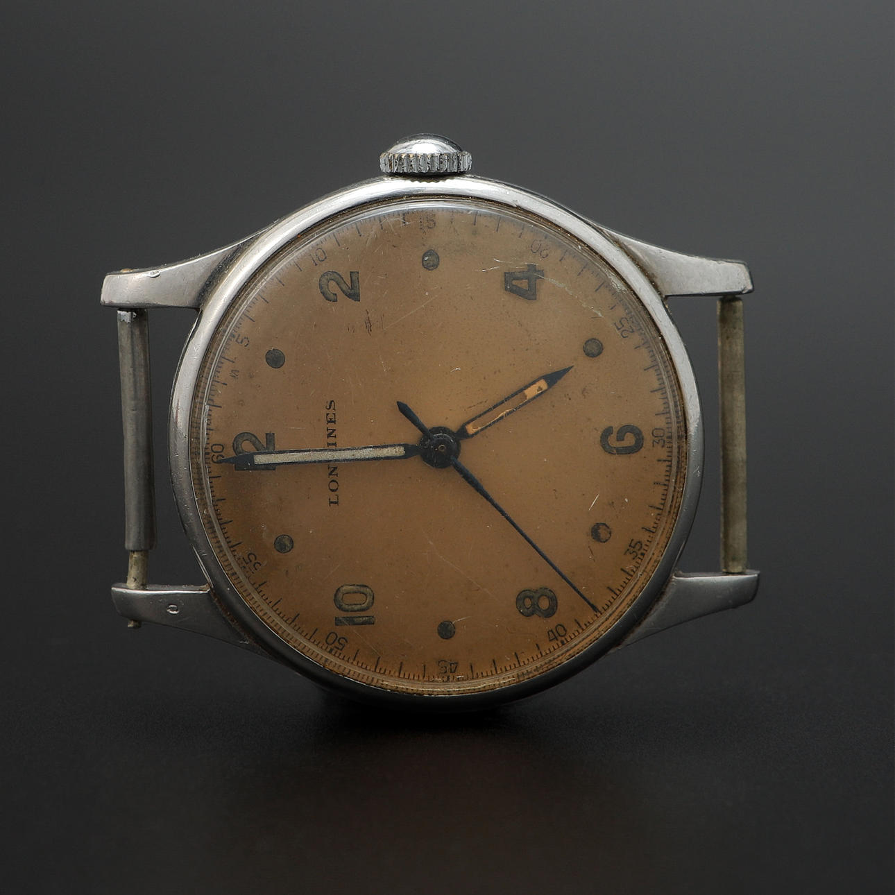 ARMBANDSUR, Longines, stål, manuell, ca 1946.