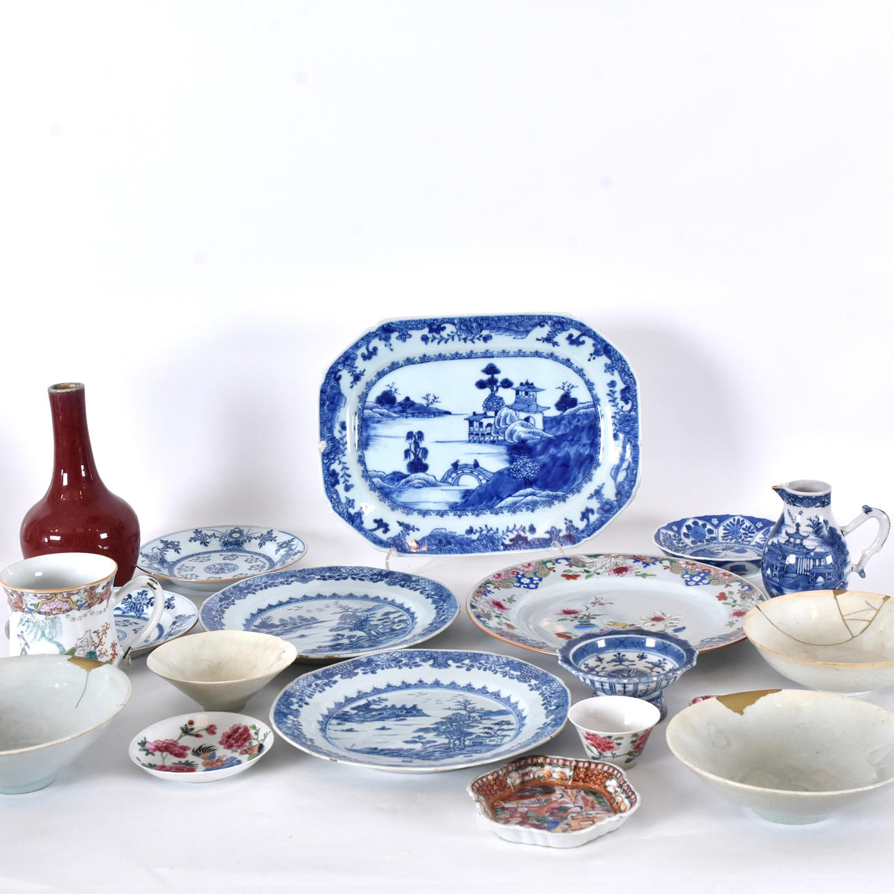 LOT MOSTLY CHINESE PORCELAIN etc.